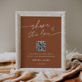 SIENNA Deel de QR-code van de Liefde Weddenschap Poster