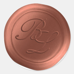 Sienna Dubbel Monogram Faux Wax Seal Stickers