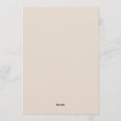 Sienna Earthy Botanical Wedding Kaart (Achterkant)