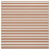 Sienna en Beige Colored Lined Pattern Stof (Swatch)