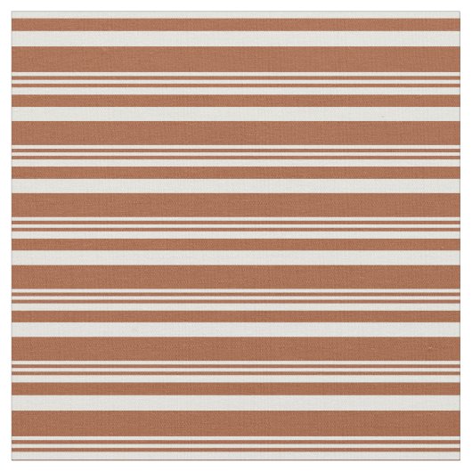 Sienna en Light Cyan Lines Pattern Stof (Close Up)