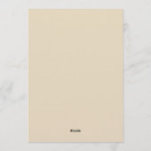 Sienna Ethereal Bloom Wedding Kaart (Achterkant)