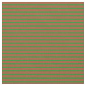 Sienna & Forest Green Lined/Striped Pattern Stof (Close Up)