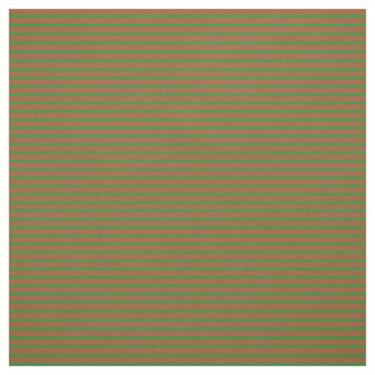 Sienna & Forest Green Lined/Striped Pattern Stof (Swatch)