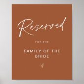 SIENNA Gereserveerde Zitplaats voor gezinspagteken Poster (Voorkant)