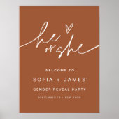 SIENNA Geslacht onthullen Welkomstbord 18x24 Poste Poster (Voorkant)