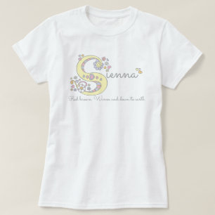Sienna girl S naam: monogram t-shirt
