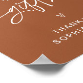 SIENNA - Kaarten en cadeautjes - Terracotta Weddin Poster (Hoek)