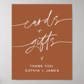 SIENNA - Kaarten en cadeautjes - Terracotta Weddin Poster (Voorkant)