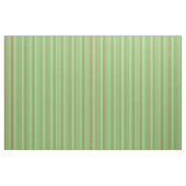 Sienna & Light Green Colored Stripes Pattern Stof (Yard (91,4 cm))