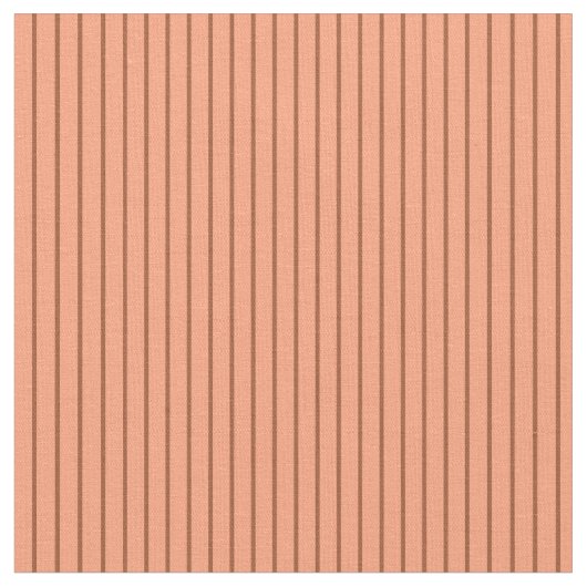 Sienna & Light Salmon Pattern van Stripes Stof (Close Up)