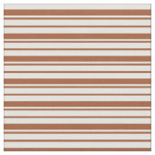 Sienna & Light Yellow Lined/Striped Pattern Stof (Close Up)