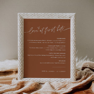 SIENNA Love At First Bite Dessert Bord Poster