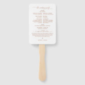 SIENNA-minimalistisch weddenschapsprogramma (set v Handwaaier (Achterkant)