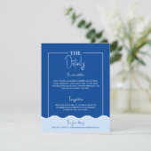 SIENNA Modern Blue Destination Details Kaart (Staand voorkant)