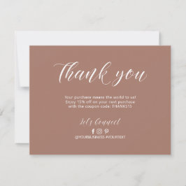 Sienna Modern Lettering Zakelijk Pakket Bedankt