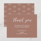 Sienna Modern Lettering Zakelijk Pakket Bedankt (Voorkant / Achterkant)