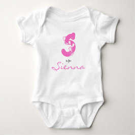 Sienna name Rekalal Floral Letter S Roze Bloem Romper
