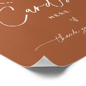 SIENNA Ontvang Kaart - Verlaat uw Ontvanger Poster (Hoek)