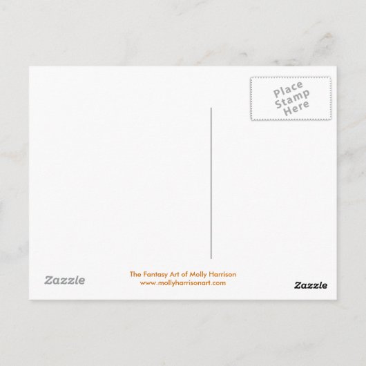 Sienna Roos Fairy Briefkaart (Achterkant)