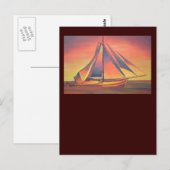 Sienna Sails op Sunset Briefkaart (Voorkant / Achterkant)