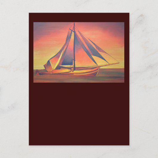 Sienna Sails op Sunset Briefkaart (Voorkant)
