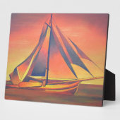 Sienna Sails op Sunset Fotoplaat (Zijkant)
