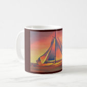 Sienna Sails op Sunset Koffiemok (Voorkant links)