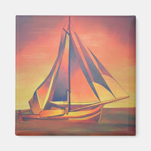 Sienna Sails op Sunset Magneet (Voorkant)