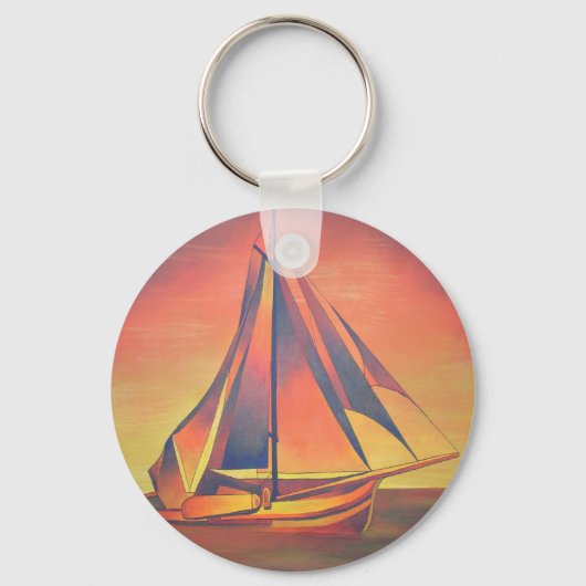 Sienna Sails op Sunset Sleutelhanger (Voorkant)