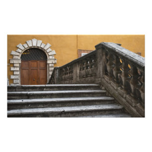 Sienna, Toscane, Italië - Laaghoekig aanzicht van Foto Afdruk