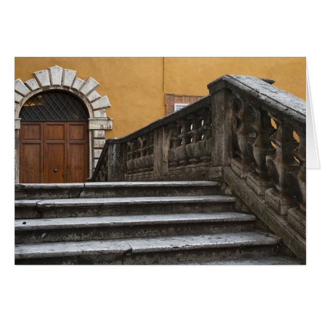 Sienna, Toscane, Italië - uitzicht met lage hoek (Voorkant Horizontaal)