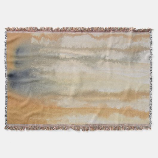 Sienna Wilds Waterverf Print Deken (Voorkant)