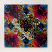 sier diagonale golven: mozaïek textuur legpuzzel (Horizontaal)