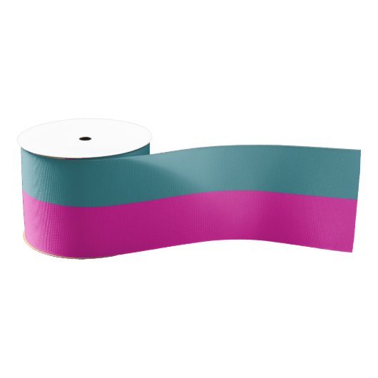 Sier Half En Half Grosgrain Lint (Spoel)