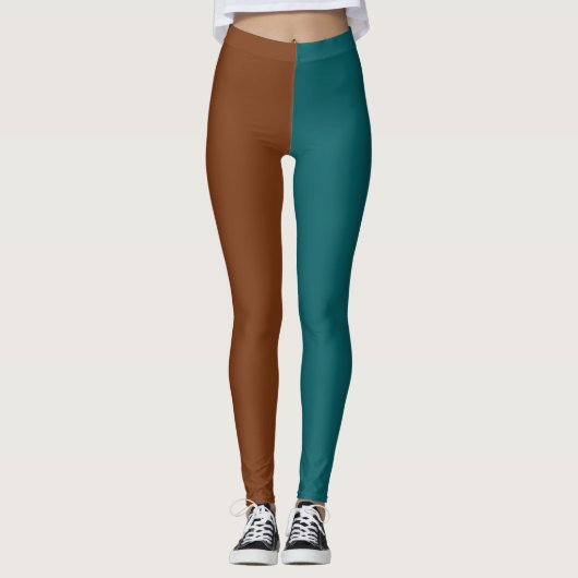 Sier Half En Half Leggings (Voorkant)