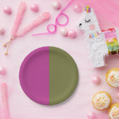 Sier Half En Half Papieren Bordje (Feest)