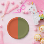 Sier Half en Half Papieren Bordje (Feest)