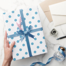Sier Je Cadeau met Hemelsblauwe Sereniteit Cadeaupapier