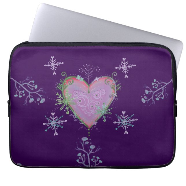 sier kerst laptop sleeve (Voorkant)