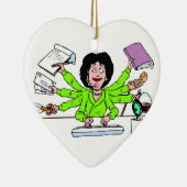 sieraad , beste , minister , kerst keramisch ornament (Rechts)