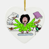 sieraad , beste , minister , kerst keramisch ornament (Voorkant)