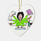 sieraad , beste , minister , kerst keramisch ornament (Links)