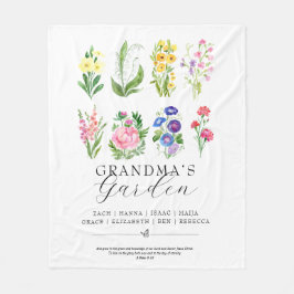 Sieraad geboortemaandbloem uit oma's tuin fleece deken