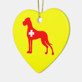 Sieraad Great Dane Keramisch Ornament (Links)