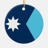 Sieraad met vlag van Minnesota, VS Keramisch Ornament (Voorkant)