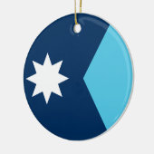 Sieraad met vlag van Minnesota, VS Keramisch Ornament (Links)