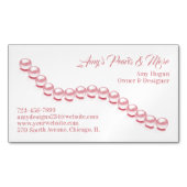 sieraad parel magnetisch visitekaartje (Voorkant)