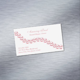 sieraad parel magnetisch visitekaartje