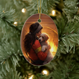 Sieraad ter nagedachtenis aan huisdier, Papillon-h Keramisch Ornament